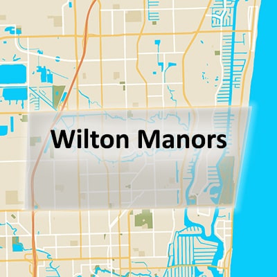 Phone and Computer Wilton Manors Location Service Area Map