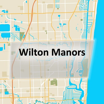 Phone and Computer Wilton Manors Location Service Area Map
